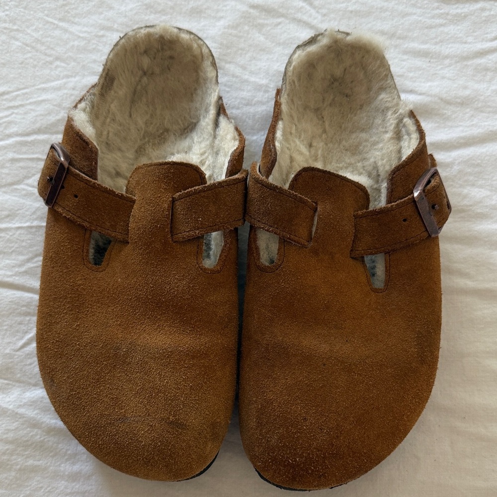Birkenstock Boston Mink Shearling Clogs from Free People 27